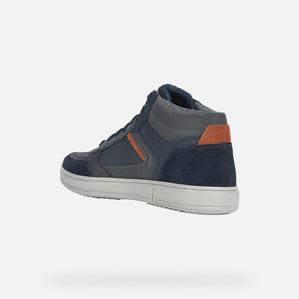 Geox Erkek Spor Ayakkabı Lacivert - Levico Abx - IZM-317096